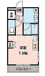サンフローラ ワンルームの間取図画像