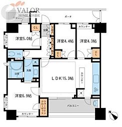 KDXレジデンス町田 4LDKの間取図画像