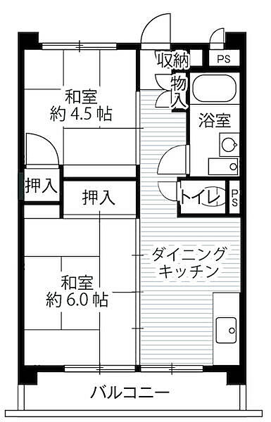 ビレッジハウス向台タワー1号棟 0818｜東京都西東京市向台町４丁目(賃貸マンション2DK・8階・40.38㎡)の写真 その2