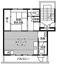 ビレッジハウス足利葉鹿2号棟 0304 ｜ 栃木県足利市葉鹿南町19-3（賃貸マンション1LDK・3階・39.83㎡） その2