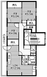 間取図画像 3LDK