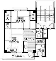 ビレッジハウス大船渡2号棟 0406 ｜ 岩手県大船渡市大船渡町字赤沢85（賃貸マンション2K・4階・33.09㎡） その2