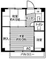 ビレッジハウス岩沼2号棟3階3.2万円