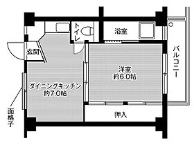 ビレッジハウス岩倉I3号棟 0107 ｜ 愛知県岩倉市五条町渡り所1520-1（賃貸マンション1DK・1階・28.98㎡） その2