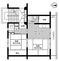 2階 / 2DK / 39.83㎡