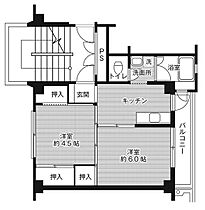 ビレッジハウス白枝2号棟 0403 ｜ 島根県出雲市白枝町401-1（賃貸マンション2K・4階・33.51㎡） その2