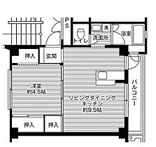 ビレッジハウス姪浜3号棟 0406 ｜ 福岡県福岡市西区内浜１丁目18-3（賃貸マンション1LDK・4階・33.54㎡） その2