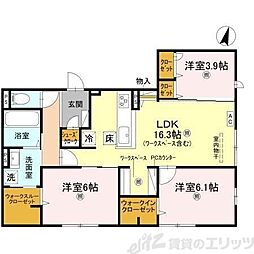 casa. FILANTE V 3LDKの間取図画像