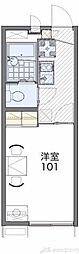 レオパレス藤が丘1番館 1Kの間取図画像