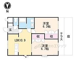 リオグランテ 2LDKの間取図画像