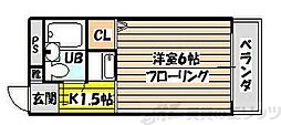 第12東昌ハイツ ワンルームの間取図画像