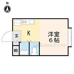 プラットホーム総持寺駅前 ワンルームの間取図画像
