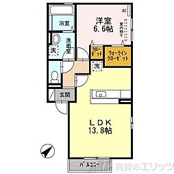 PinesHill 1LDKの間取図画像