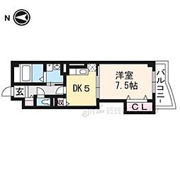 サンリット山本 1DKの間取図画像