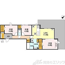 La Grand Suito 3LDKの間取図画像