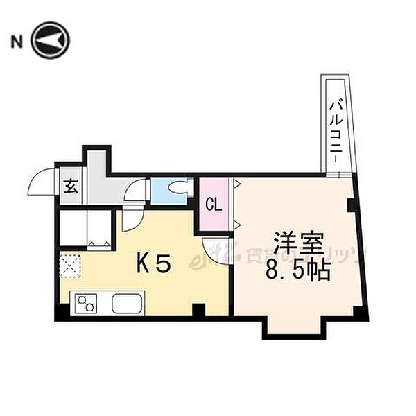 エクセレント高槻 503｜大阪府高槻市高槻町(賃貸マンション1DK・5階・33.80㎡)の写真 その2