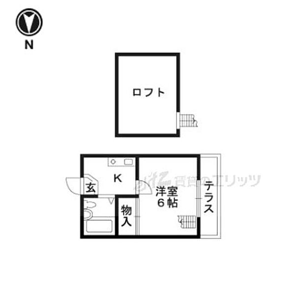 メゾン・デュ・ソレイユ 108｜大阪府高槻市登美の里町(賃貸アパート1K・1階・17.33㎡)の写真 その2