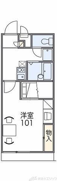 レオパレスストレリチア 101｜大阪府高槻市北昭和台町(賃貸アパート1K・1階・23.18㎡)の写真 その2