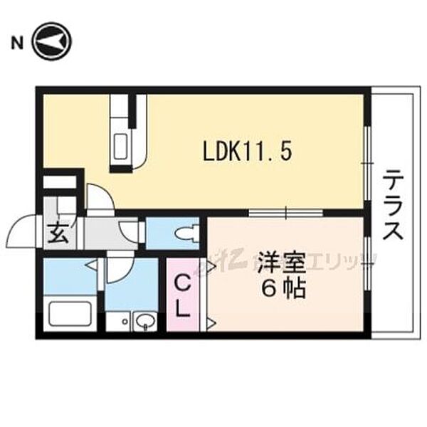 グリーンプラザハイム北棟 102｜大阪府茨木市沢良宜浜２丁目(賃貸マンション1LDK・1階・38.98㎡)の写真 その2