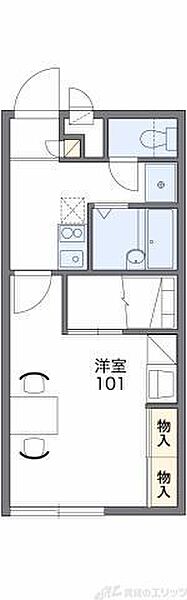 レオパレスニュー藤 207｜大阪府高槻市安満西の町(賃貸アパート1K・2階・23.18㎡)の写真 その2