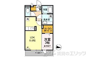 エトワール西小路 203 ｜ 大阪府箕面市西小路３丁目9-17（賃貸アパート1LDK・2階・33.39㎡） その2