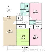 グランメール・コート 203 ｜ 大阪府茨木市太田２丁目10-31（賃貸アパート3LDK・2階・65.00㎡） その1