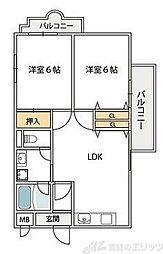 間取図画像 2LDK