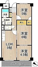 久光マンション 3LDKの間取図画像