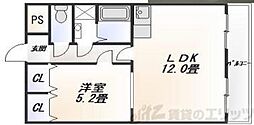 ラポールSETTSU 1LDKの間取図画像