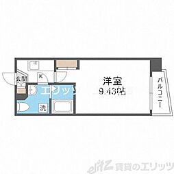 セレニテ天六西 1Kの間取図画像