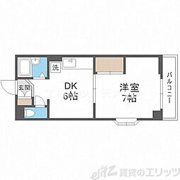 きむらマンション 1DKの間取図画像