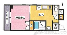 メゾンダイコー舟木 1DKの間取図画像