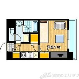 アスール江坂 1Kの間取図画像