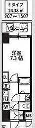 S-RESIDENCE新大阪駅前 1Kの間取図画像