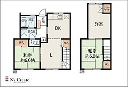 コーポ石名坂 3LDKの間取図画像