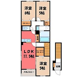 ベル エリタージュ 3LDKの間取図画像