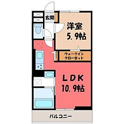 間取図画像 1LDK