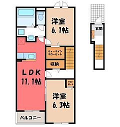 間取図画像 2LDK