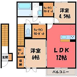 コート・シャルマンK 2LDKの間取図画像