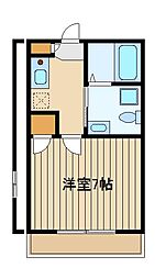 メゾン・ド・ローズ 1Kの間取図画像