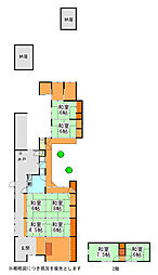 滋賀県彦根市鳥居本町　古民家 9DKの間取り