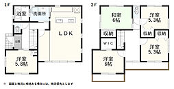 売中古戸建　葵区瀬名3丁目 5LDKの間取り