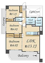 ダイアパレス花小金井 3LDKの間取図画像