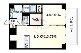 En Nakazaki  ｜ 大阪府大阪市北区中崎西4丁目（賃貸マンション1LDK・6階・49.68㎡） その2