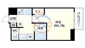 SK南森町  ｜ 大阪府大阪市北区紅梅町（賃貸マンション1K・10階・21.39㎡） その2