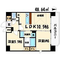 プレサンス天満橋アンジェ  ｜ 大阪府大阪市北区天満2丁目（賃貸マンション2LDK・11階・48.64㎡） その2