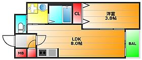 アッシュメゾン大正IV  ｜ 大阪府大阪市大正区泉尾1丁目35-4（賃貸アパート1LDK・3階・27.35㎡） その2