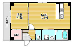 吹田市山手町2丁目マンション 1LDKの間取図画像
