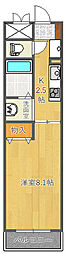 モンプランドール千里 1Kの間取図画像