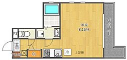 QUALIASUITA ワンルームの間取図画像
